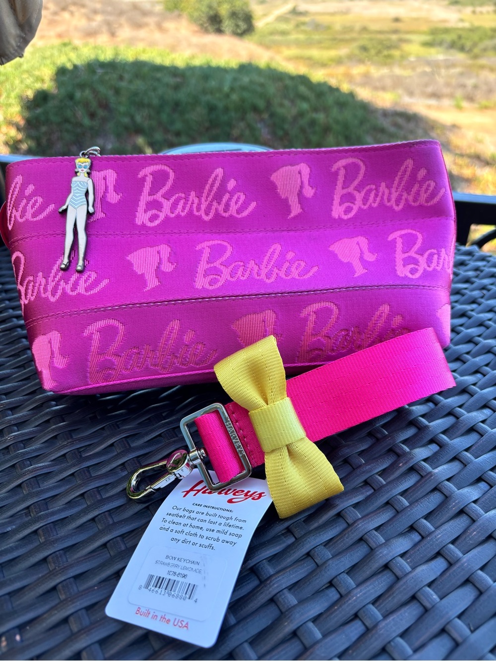 Harveys x Barbie Make up bag and keychain VEUC